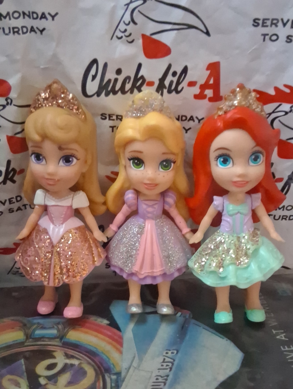 3 Disney PRINCESS LOT